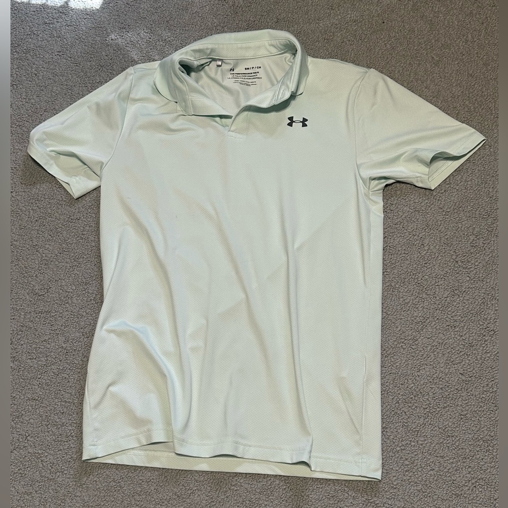 Under Armour The Performance Polo - Seafoam Green - SMALL